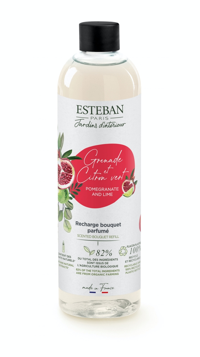Levně Esteban Paris Parfums NATURE – POMEGRANATE AND LIME NÁPLŇ DO DIFUZÉRU 250 ml 250 ml