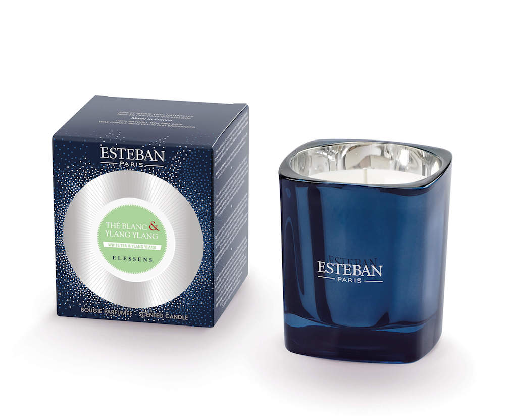 Levně Esteban Paris Parfums ELESSENS – WHITE TEA & YLANG YLANG VONNÁ SVÍČKA  170 g