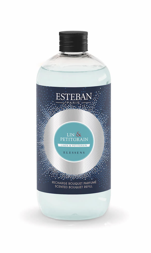 Levně Esteban Paris Parfums ELESSENS – LINEN & PETITGRAIN NÁPLŇ DO DIFUZÉRU 500 ml 500 ml