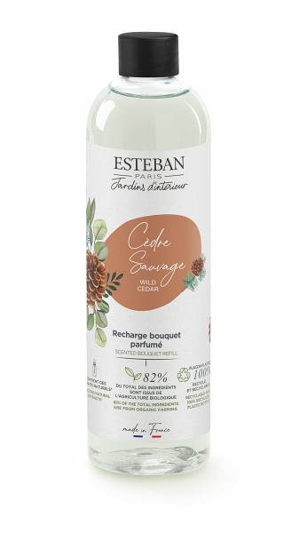 Levně Esteban Paris Parfums NATURE – WILD CEDAR NÁPLŇ DO DIFUZÉRU 250 ml 250 ml