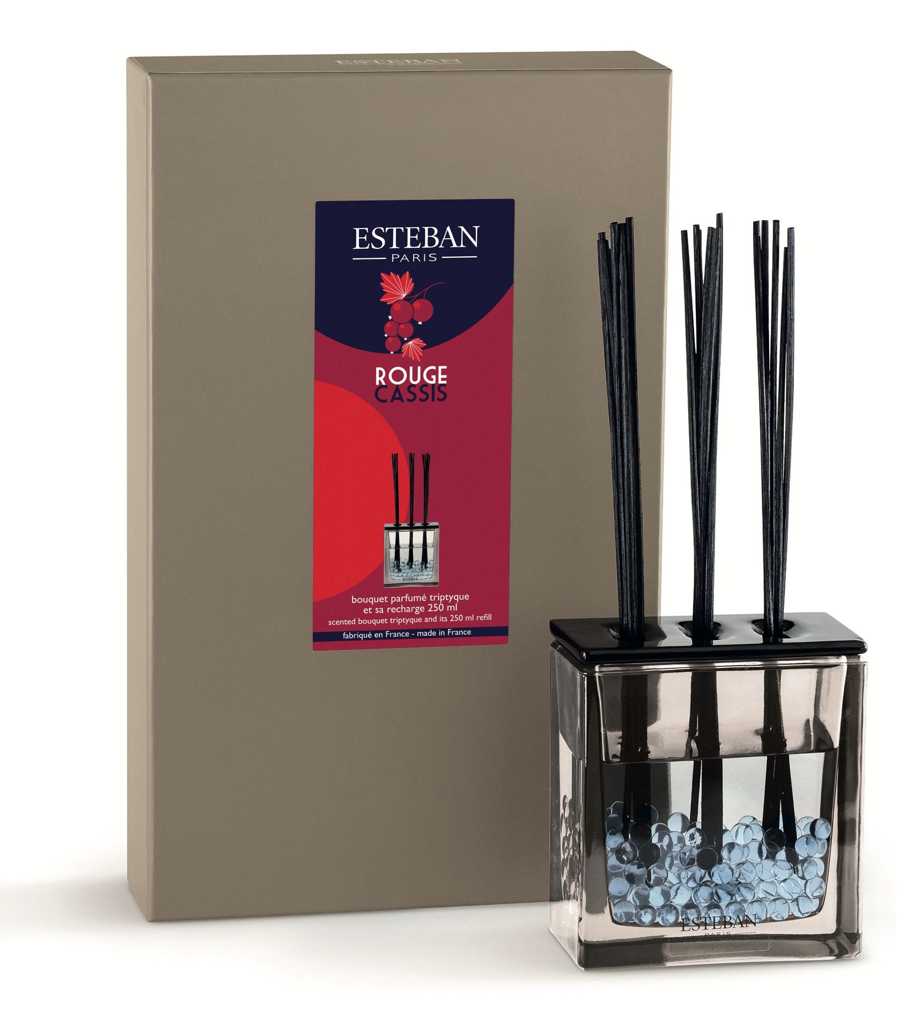 Esteban Paris Parfums CLASSIC – ROUGE CASSIS TYČINKOVÝ DIFUZÉR 250 ml 250 ml