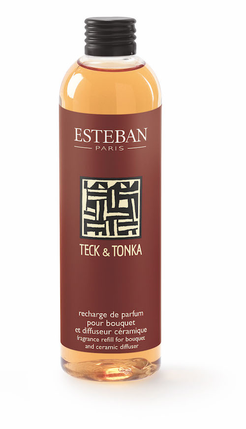Levně Esteban Paris Parfums CLASSIC – TECK & TONKA NÁPLŇ DO DIFUZÉRU 250 ml 250 ml