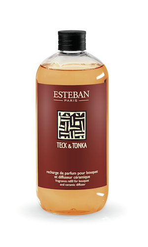 Levně Esteban Paris Parfums CLASSIC – TECK & TONKA NÁPLŇ DO DIFUZÉRU 500 ml 500 ml