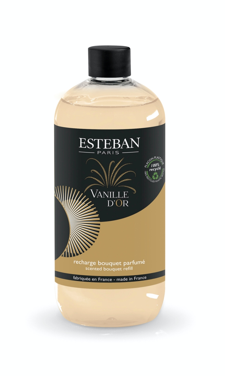 Levně Esteban Paris Parfums ESTEBAN - NÁPLŇ DO DIFUZÉRU 500 ML - MOKA - vanille d´or 500 ml
