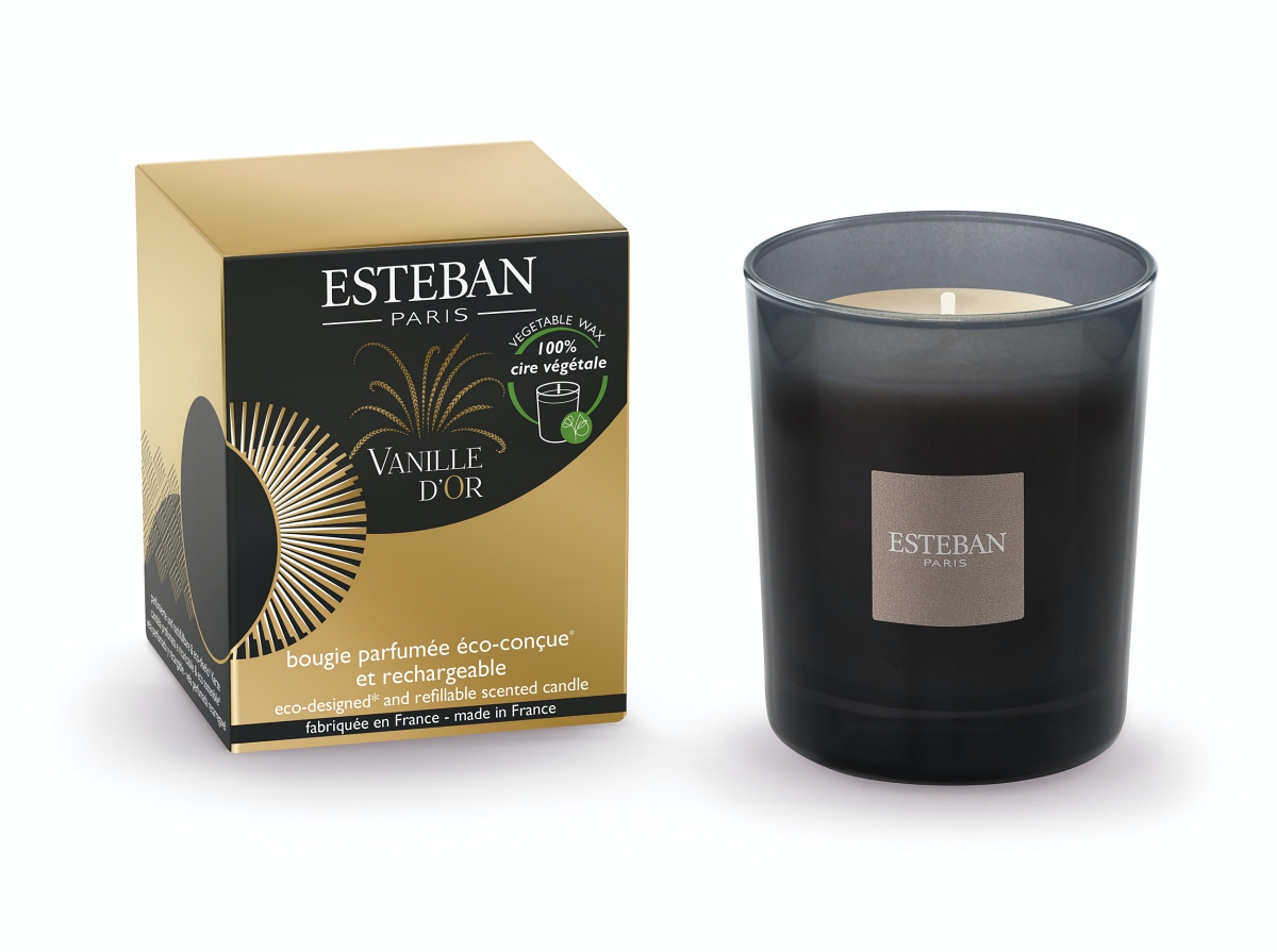 Levně Esteban Paris Parfums ESTEBAN - SVÍČKA INITIAL 180 G - MOKA - vanille d´or