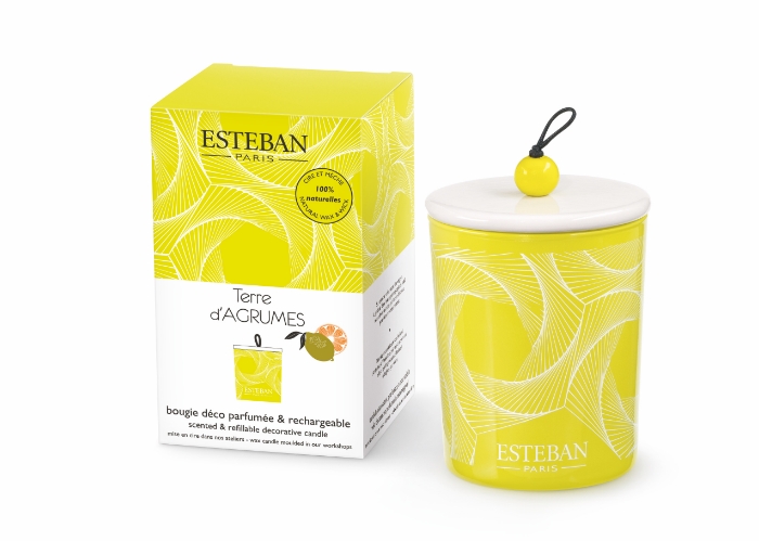 Levně Esteban Paris Parfums CLASSIC – TERRE D`ARGUMES VONNÁ SVÍČKA  170 g