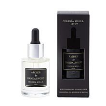 CERERIA MOLLA - Premium - aroma olej - Amber & Sandalwood - 30ml - černá