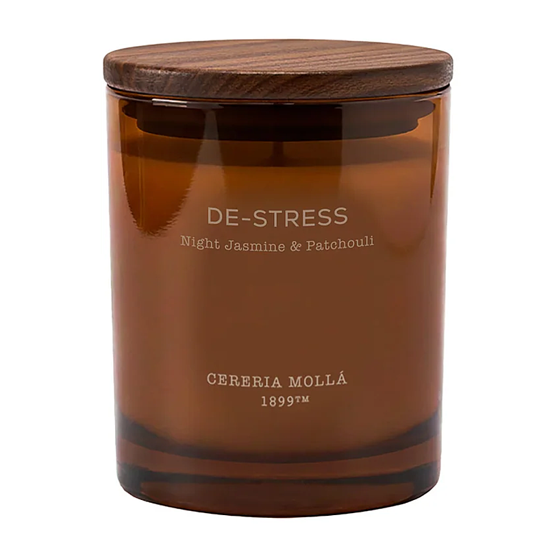CERERIA MOLLA - Wellbeing - svíčka - DE-STRESS - Night Jasmine & Patchouli - 230g