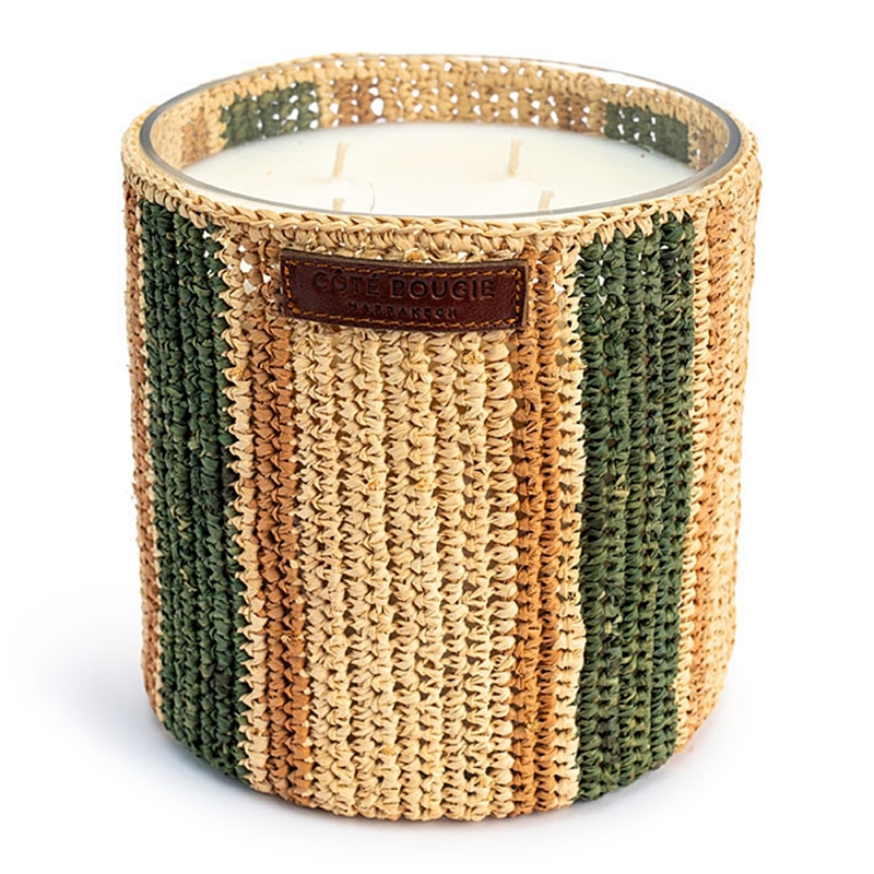 COTE BOUGIE - SVÍČKA L - RAPHIA - Maya - menthe & the