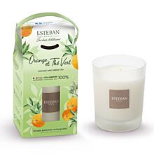 ESTEBAN - SVÍČKA TAKE AWAY 180 G - NATURE - orange and green tea