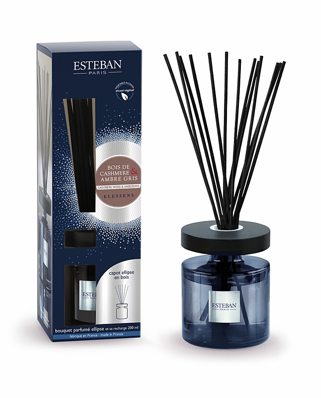 Esteban Paris Parfums ELESSENS – CASHMERE WOOD & AMBERGRIS STÄBCHENDIFFUSER 200 ml