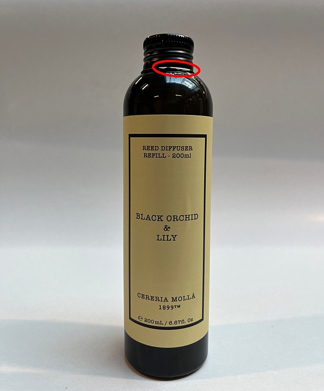 CERERIA MOLLA - Premium - náplň do difuzéru - Black Orchid & Lily - 200 ml - zlevněné