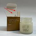 DO - MF - SVÍČKA - LET IT SNOW - white - winter glow - zlevněné