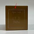 DO - MF - SVÍČKA - LET IT SNOW - white - winter glow - zlevněné
