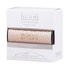 MILLEFIORI - VŮNĚ DO AUTA - METAL SHADES - zlatá - vanilla & wood