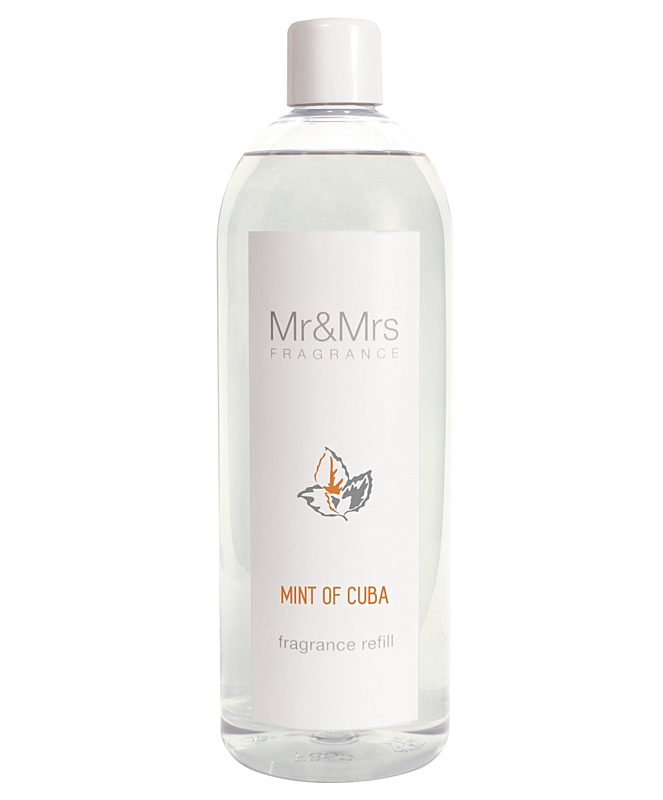 Mr&Mrs Fragrance BLANC – MINT OF CUBA NÁPLŇ DO DIFUZÉRU 1000 ml