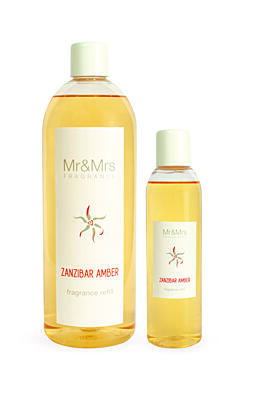 MR&MRS FRAGRANCE NÁPLŇ DO TYČINKOVÉHO DIFUZÉRU - ZANZIBAR AMBER, 200 ML