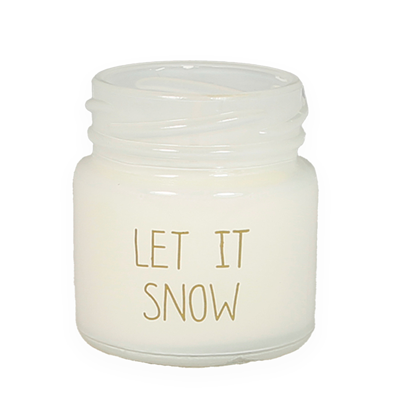 My Flame - SVÍČKA - LET IT SNOW - white - winter glow