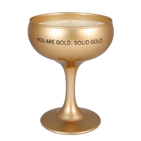 MY FLAME - SVÍČKA - YOU ARE GOLD,  SOLID GOLD - silky tonka
