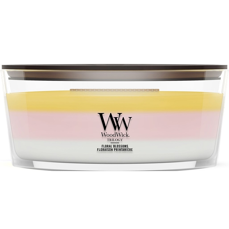 WOODWICK - Svíčka Trilogy loď - 453 g - Floral Blossoms