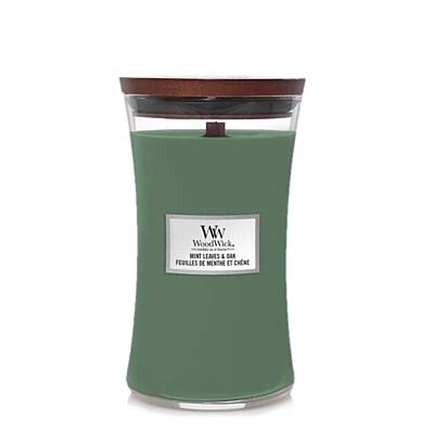 WOODWICK - Svíčka velká - 609 g - Mint Leaves & Oak