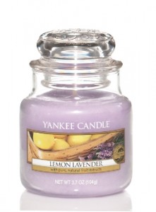 Svíčka ve skle malá, YANKEE CANDLE, Lemon Lavender