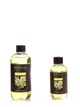 Utántöltő aroma diffúzorba 250ml, NATURAL, Millefiori, Orchidea virágok