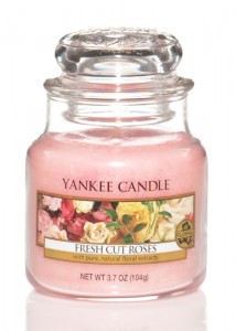 Svíčka ve skle malá, YANKEE CANDLE, Fresh Cut Roses