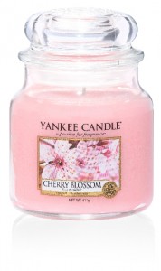 Svíčka ve skle střední, YANKEE CANDLE, Cherry Blossom