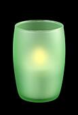 Svícen matné sklo zelený Smart candle
